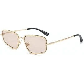 Square Female Irregular Sunglasses Men's 2019 New Fashion Versatile Sunshade Glasses UV Protection - Champagne - CU18XQD5KMK ...