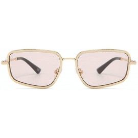 Square Female Irregular Sunglasses Men's 2019 New Fashion Versatile Sunshade Glasses UV Protection - Champagne - CU18XQD5KMK ...