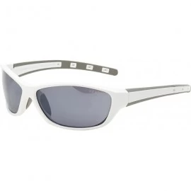 Wrap Men's Oval Wrap Around Sunglasses- 100% UVA/UVB- White - CP187YNMWR3 $19.29