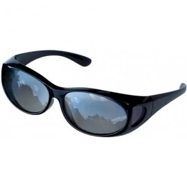 Sport Sunglasses - Wear Over Prescription Glasses. Size Small with Polarization. - Black and Reflective Lens - C811LPTTL6B $1...