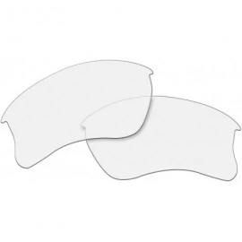 Shield Replacement Lenses Compatible with Flak Jacket XLJ Sunglass - Hd Clear Non-polarized - CH17AAO9W9O $11.96