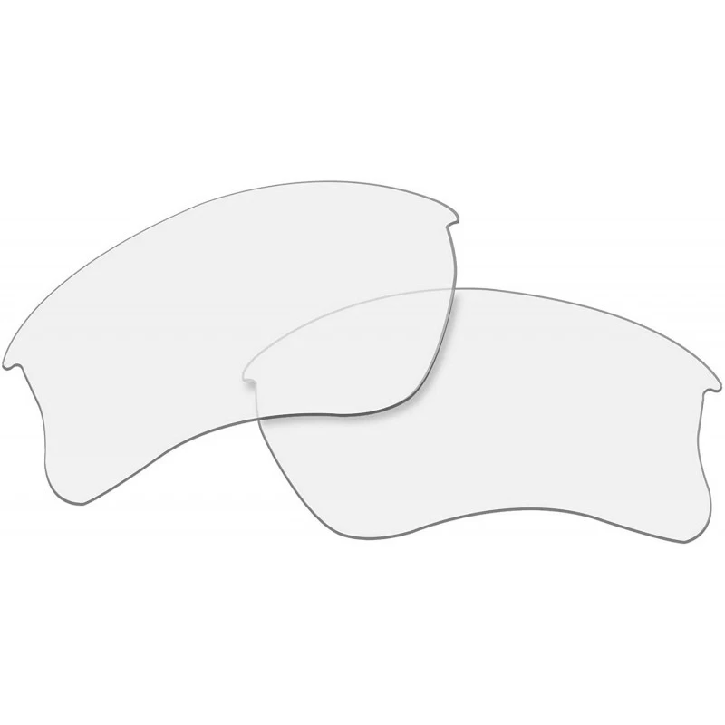 Shield Replacement Lenses Compatible with Flak Jacket XLJ Sunglass - Hd Clear Non-polarized - CH17AAO9W9O $11.96