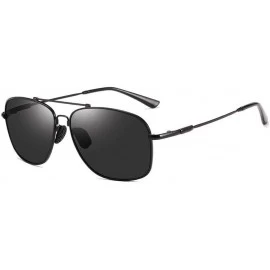 Aviator Glasses Round Frame Sunglasses for Men Women Aviator UV 400 Lens Fashion - Black - CS18RDUSOWN $89.59