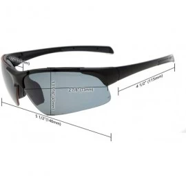 Sport TR90 Unbreakable Sports Half-Rimless Bifocal Sunglasses Baseball Running Fishing Driving Golf Softball Hiking - C412NZW...