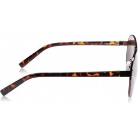 Aviator Jeans Womens Women's JJ 1012 Aviator Fashion Designer UV Protection Sunglasses - Bronze Frame - C1180OXNN5Z $100.22