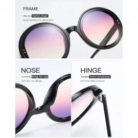 Round Retro Round Sunglasses Unisex-Fashion Polarized Lens-Sturdy Plastic Frame - G - CS190ED6LLA $36.37