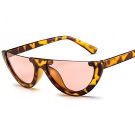 Semi-rimless Semi-Rimless Women Sunglasses Brand Designer Sun Glasses Women Ladies 10 - 9 - CT18YLYQSLD $10.71