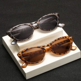 Cat Eye Cat eye sunglasses fashion ladies sunglasses - Bright Black G15 - CZ1999IUNRA $21.57