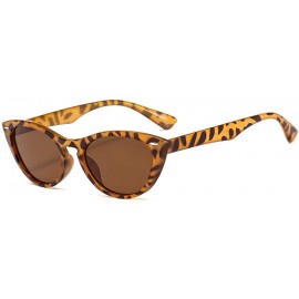 Cat Eye Cat eye sunglasses fashion ladies sunglasses - Bright Black G15 - CZ1999IUNRA $21.57