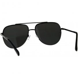 Rectangular Mens Rimless Mirror Lens Officer Cop Metal Sunglasses - Gunmetal Gold - CA18CIAO5U3 $14.29