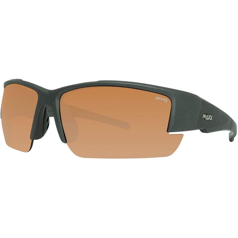 Sport Stealth 2.0 Sport Golf Motorcycle Riding Sunglasses Gunmetal with High Definition Amber Lens - CY1968340ZQ $36.30