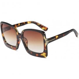 Oversized Vintage Inspired Women Sunglasses Plastic Bold Rim Big Square Designer Shades - Tortoise Brown - CK1906MQL52 $18.94