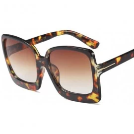 Oversized Vintage Inspired Women Sunglasses Plastic Bold Rim Big Square Designer Shades - Tortoise Brown - CK1906MQL52 $18.94