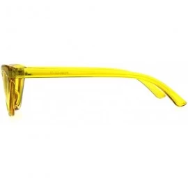 Cat Eye Womens Gothic Cat Eye Pop Color Funk Vintage Sunglasses - Yellow - CH180ZYK07I $8.23