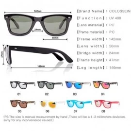 Goggle Summer Sunglasses Simple Plastic For Women Men Square Brown Frame Goggle 01 - 3 - C018YZWZ7AY $10.89
