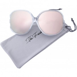 Wrap Fashion Jackie O Shiny Crystal Frame Mirror Lens Sunglasses Gift Box - 9-crystal - C51867CK3U0 $23.73