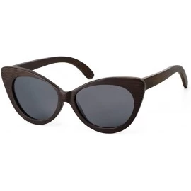 Oversized Vintage Narrow Cat Eye Sunglasses for Women - Sun glasses Fashion Women with Polarized Lens - Black - CT18TED8G2D $...