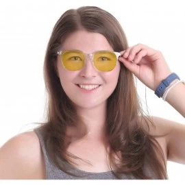 Oval Night Vision Driving Glasses-UV400/Anti-glare-Sports Polarized Sunglasses For Men & Women - Y S960_c2 - CN18M0T9WQX $33.20