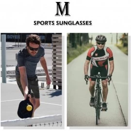 Sport Polarized Sports Sunglasses For Men Driving Cycling Fishing 100% UV Protection - 5-black Frame/Green Lens - C519993LOQS...