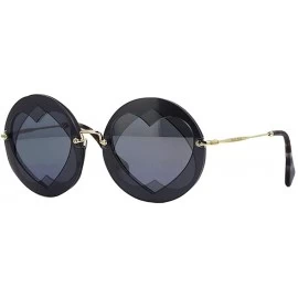 Square Color Lens Sunglasses Stylish Sunnies Eyewear Metal Sunglasses - E - Grey - C018QIU290E $16.46