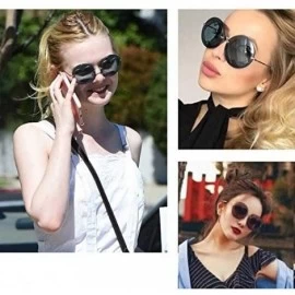 Square Color Lens Sunglasses Stylish Sunnies Eyewear Metal Sunglasses - E - Grey - C018QIU290E $16.46