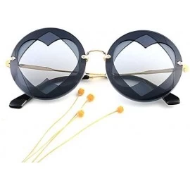 Square Color Lens Sunglasses Stylish Sunnies Eyewear Metal Sunglasses - E - Grey - C018QIU290E $16.46