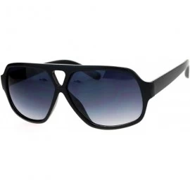 Sport Mens Sport Plastic Racer Pilot Plastic Sunglasses - Black Smoke - CQ12O653YV6 $19.40