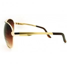 Aviator Mens Aviator Sunglasses Classic Metal Frame Fashion Shades - Gold - CK11DOFYM1X $8.01