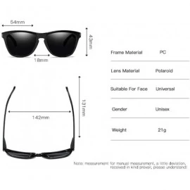 Semi-rimless HD Polarized Sunglasses for Men Women Small Vintage Metal Frame Retro Shade Glasses UV400 Protection - E - C2197...