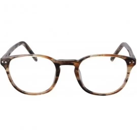 Oval Photochromic Sunglasses Customized Transition Eyeglasse PG81 - Brown Stripe - C1180L05RIR $79.71