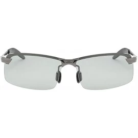 Goggle Polarized sunglasses Sunglasses polarized wholesale - Gun Grey Frame Color Changing Mirror - CT18AZAWE66 $59.49
