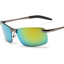 Goggle Polarized sunglasses Sunglasses polarized wholesale - Gun Grey Frame Color Changing Mirror - CT18AZAWE66 $29.75