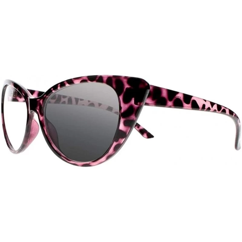 Cat Eye Transition Photochromic Bifocal Women Cat Eye Reading Glasses UV Protection Sunglasses Readers - Pink Tortoise - CD18...
