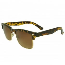 Square Vintage Retro Eyewear Sandalwood Square Fashion Sunglasses - Brown Leopard - CR11I0I3TAN $14.20