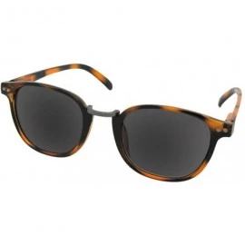Round Round Retro Look With Dark Full Reading Lens Sunglasses R98 - Tortoise Frame-gray Lenses - CC18GI8DD0M $30.08