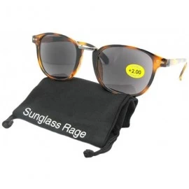 Round Round Retro Look With Dark Full Reading Lens Sunglasses R98 - Tortoise Frame-gray Lenses - CC18GI8DD0M $12.50
