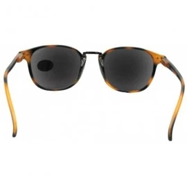 Round Round Retro Look With Dark Full Reading Lens Sunglasses R98 - Tortoise Frame-gray Lenses - CC18GI8DD0M $12.50