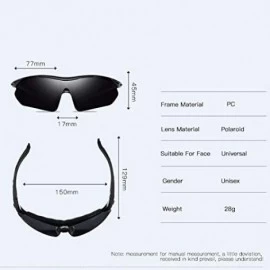 Sport Outdoor riding sport polarized glare Sunglasses explosion-proof ultraviolet half-frame Sunglasses - B - CQ18Q92XTLY $25.30