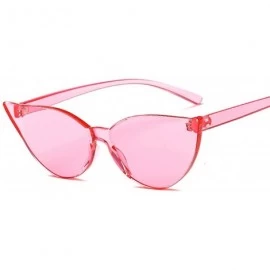 Goggle Fashion Sunglasses Women Ladies Red Yellow Cat Eye Sun Glasses Female Driving Shades UV400 Feminino - Brown - CH198ZAD...