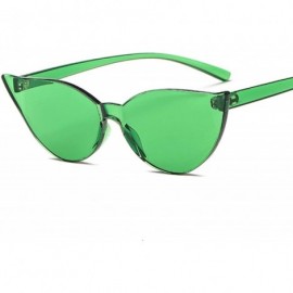 Goggle Fashion Sunglasses Women Ladies Red Yellow Cat Eye Sun Glasses Female Driving Shades UV400 Feminino - Brown - CH198ZAD...