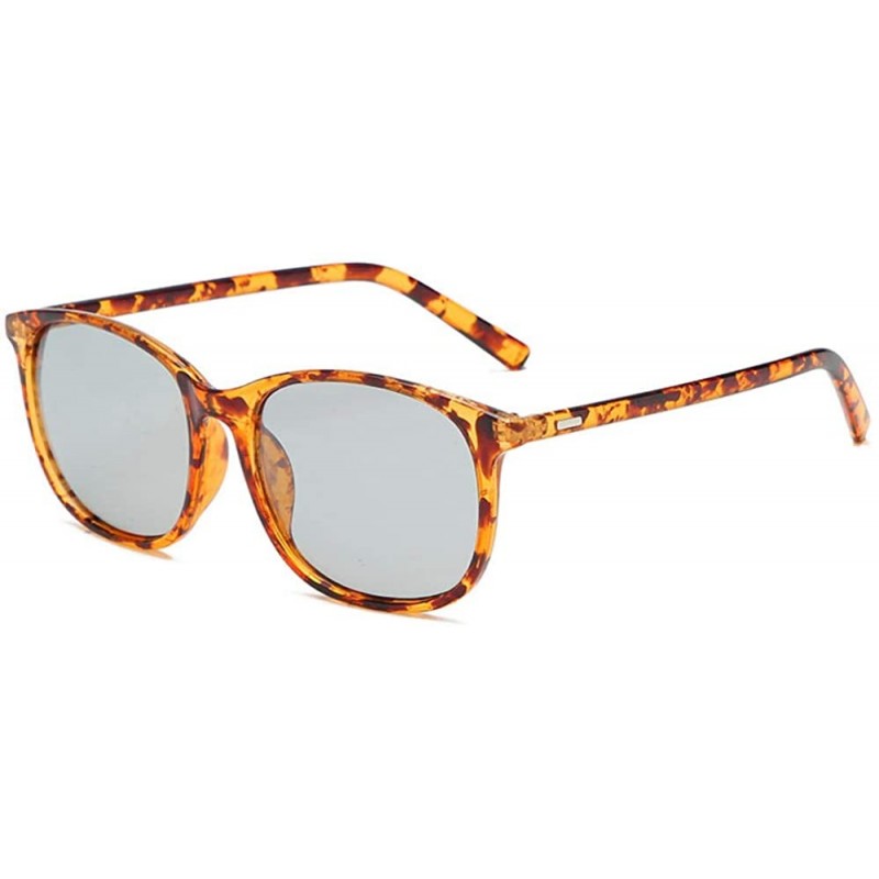 Oval Fashionable changing polarized sunglasses driving - Hawksbill Turtle / Color Changing Film - CL190MS37E5 $37.86