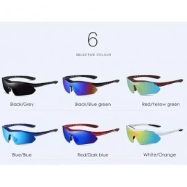 Sport Outdoor riding sport polarized glare Sunglasses explosion-proof ultraviolet half-frame Sunglasses - B - CQ18Q92XTLY $25.30