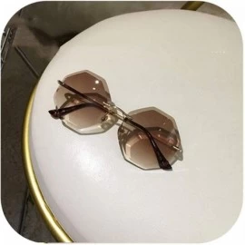 Oversized Round Sunglasses Women Oversized Eyewear 2018 Gradient Brown Pink RimlSun Glasses Gift Uv400 - C01 - C9197A34I3Q $5...