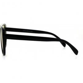 Rectangular Womens Futurism Bright Pop Color Lens Flat Top Retro Plastic Sunglasses - Yellow - C11847S0DWY $10.63