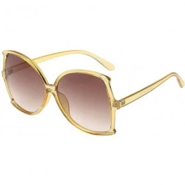 Oversized Oversize Sunglasses Women Man Big Frame Irregular Shape Sunglasses Eyewear - B - CR190HXGQON $8.14