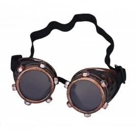 Goggle Sunglasses for Men Women Steampunk Goggles Vintage Glasses Retro Punk Glasses Eyewear Party Props - B - CN18QQIARZW $1...