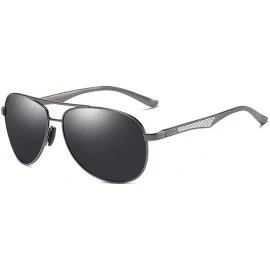 Sport Men's sunglasses- anti-glare glasses- polarized sunglasses- metal full-frame - C1 - CF194UC4MQW $65.58