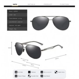 Sport Men's sunglasses- anti-glare glasses- polarized sunglasses- metal full-frame - C1 - CF194UC4MQW $39.35