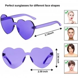 Rimless Rimless Sunglasses Transparent Frameless - C918IS8IYWS $24.86