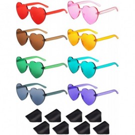 Rimless Rimless Sunglasses Transparent Frameless - C918IS8IYWS $24.86